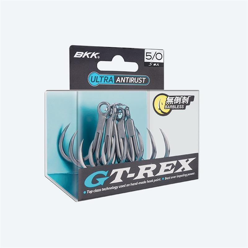 BKK GT-REX BL BARBLESS TREBLE HOOKS