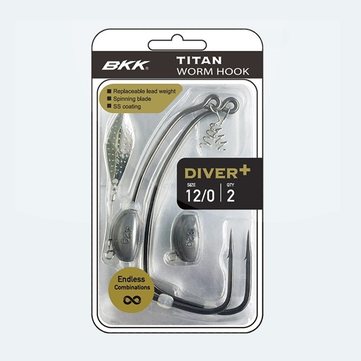 BKK TITAN DIVER PLUS WORM HOOK PACK