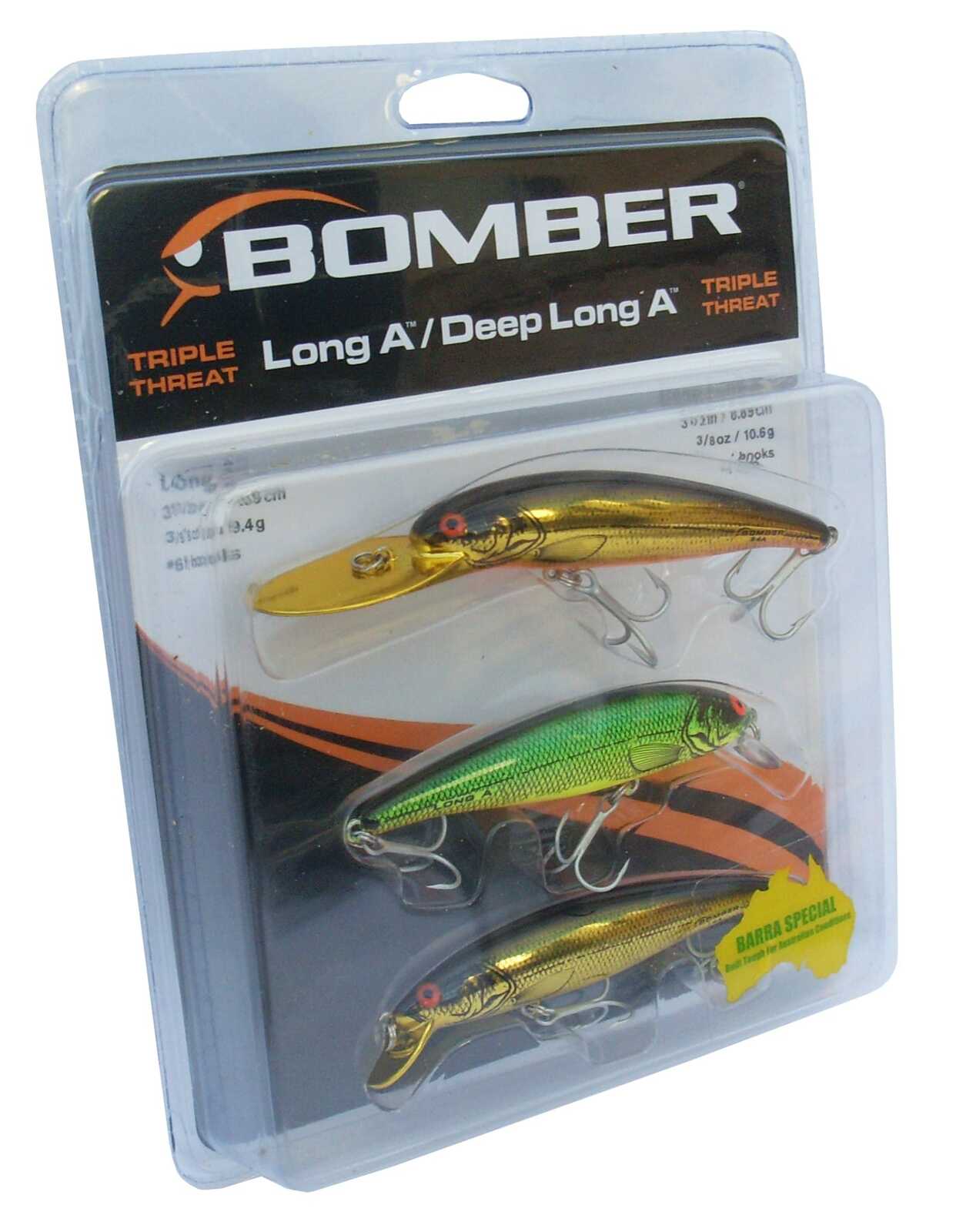 BOMBER LONG A/DEEP LONG A TRIPLE THREAT LURE PACK