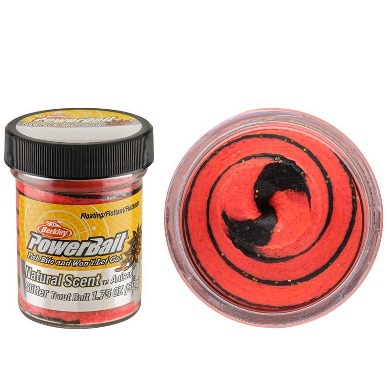 BERKLEY POWERBAIT NATURAL SCENT GLITTER TROUT BAIT DOUGH