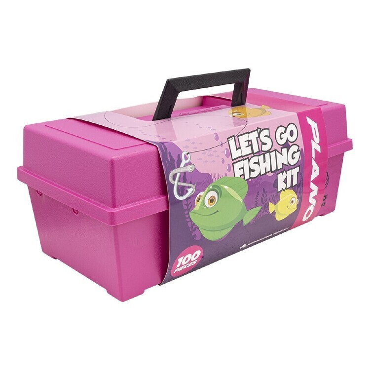 PLANO 500089 Tackle Box, 7 in W, 6 in D, Pink