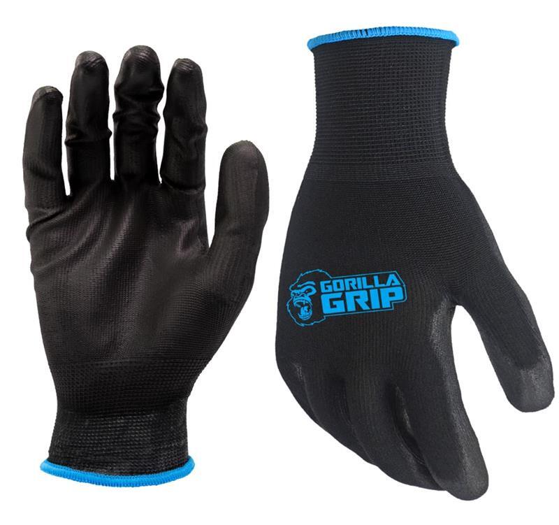  Gorilla Grip Never Slip, Maximum Grip All-Purpose Gloves (Large),  Black : Tools & Home Improvement