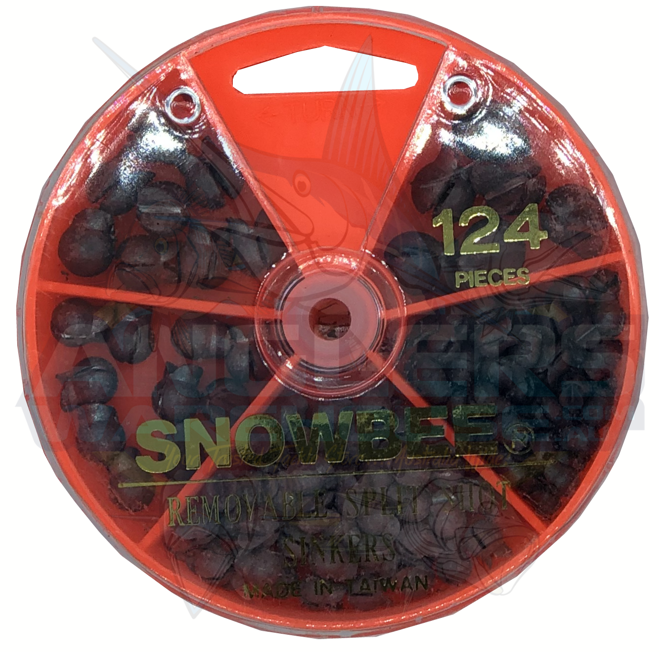 SOUTH BEND FSS2 Removable Split Shot Sinkers – Size 2 (9 Pieces) 1/4 Oz