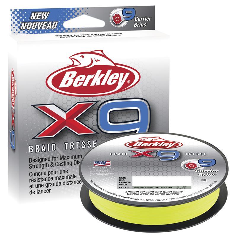 BERKLEY X9 BRAID LINE 300m GREEN