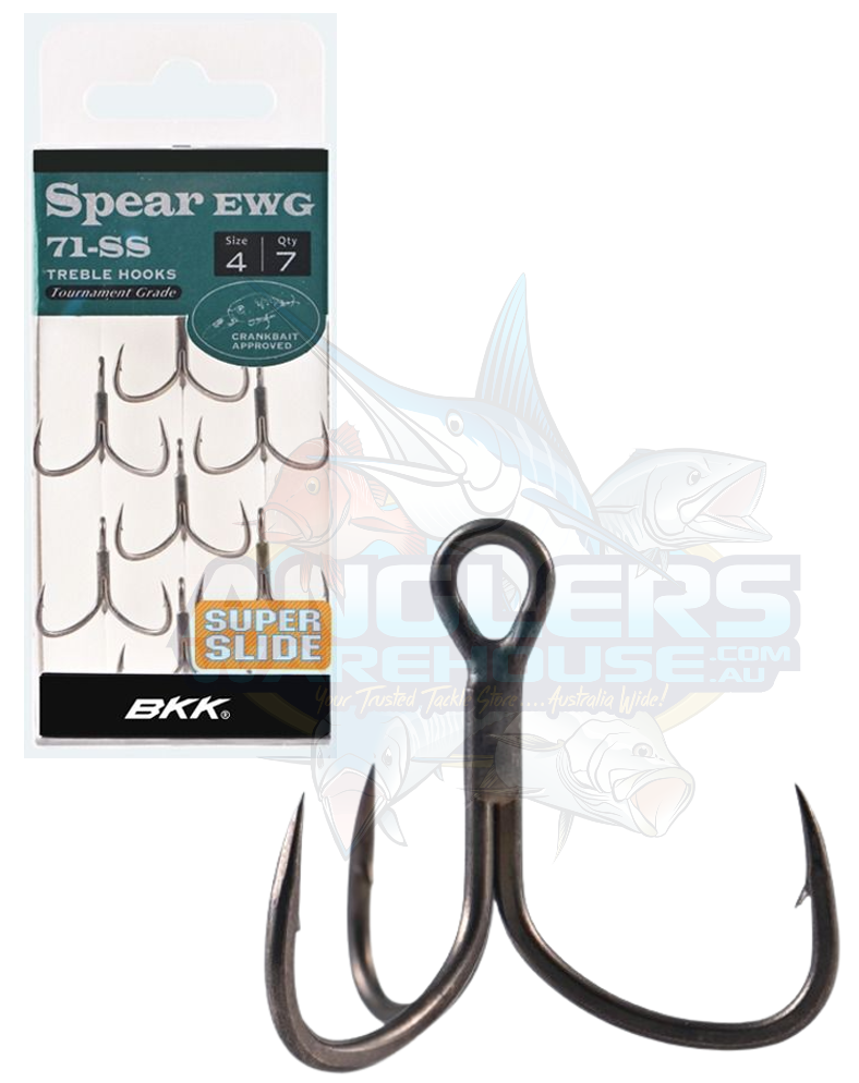 BKK SPEAR EWG 71 SS TREBLE HOOKS