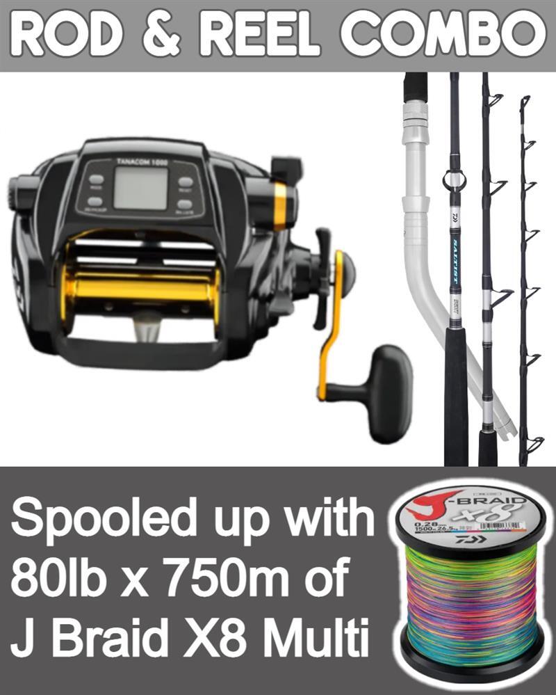 DAIWA TANACOM ELECTRIC REEL & SALTIST ROD COMBO