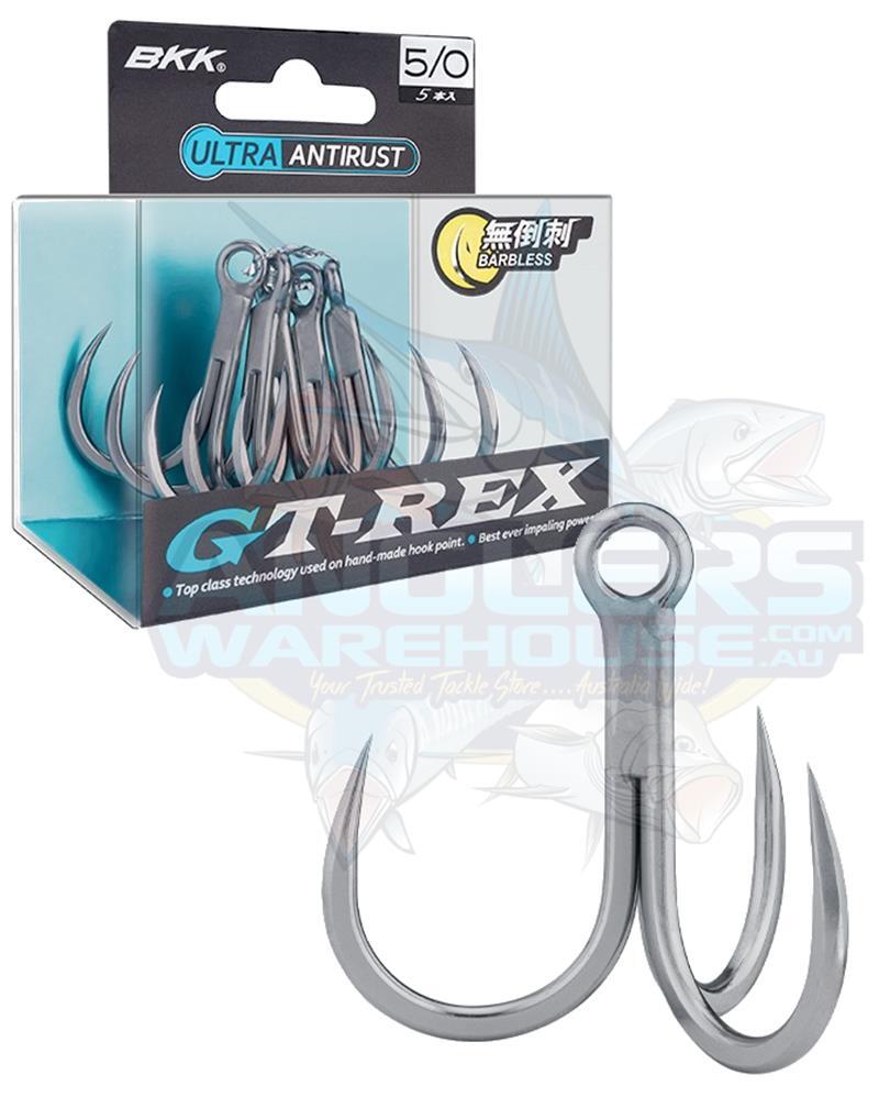 BKK GT-REX BL BARBLESS TREBLE HOOKS