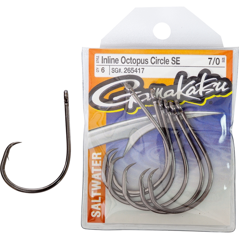 GAMAKATSU INLINE OCTOPUS CIRCLE SE HOOK PACK