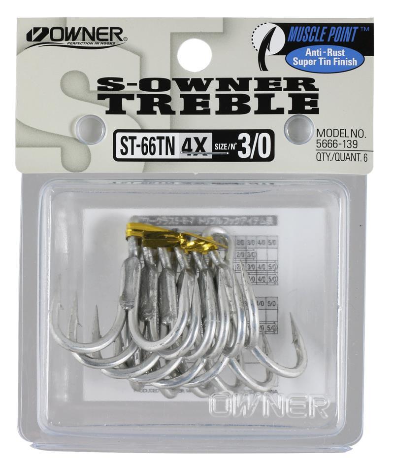 OWNER ST66TN TREBLE HOOKS