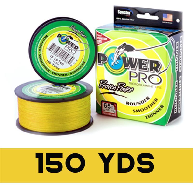 POWER PRO BRAID LINE 150yds YELLOW