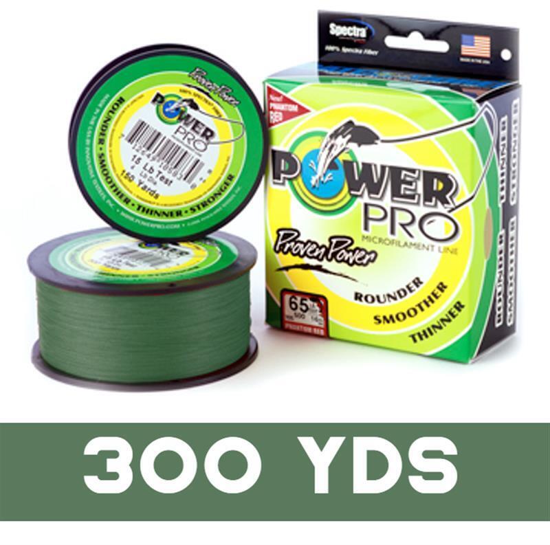 POWER PRO BRAID LINE 300yds GREEN - 10lb