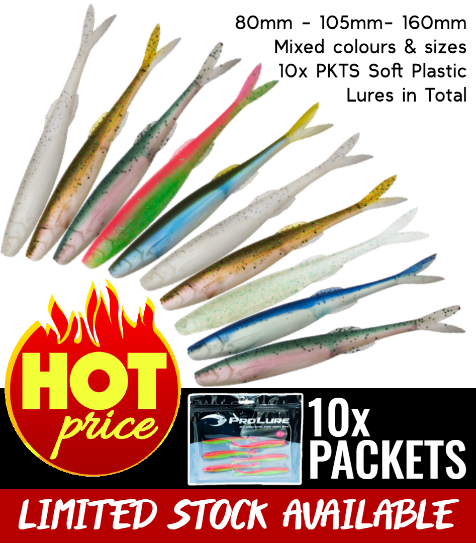AW FISHING LURE PACK PRO LURE PREY MINNOW 10 PACK