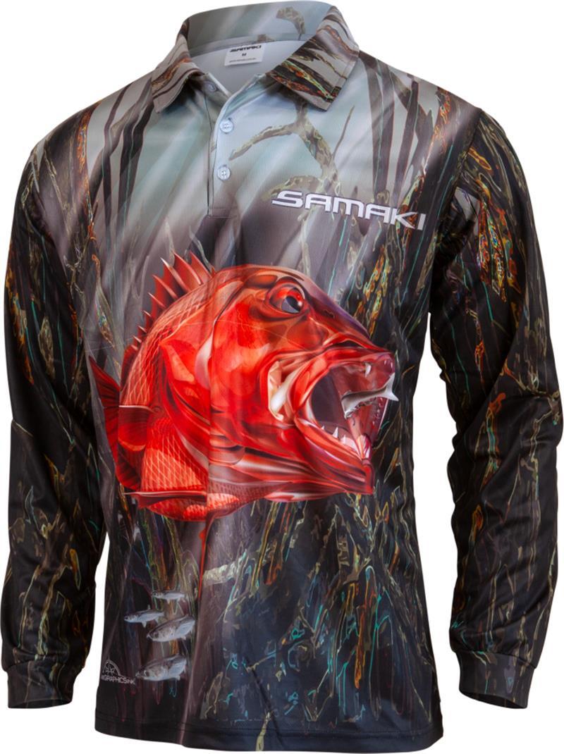 Red Snapper Fishing Jersey - Samaki Australia