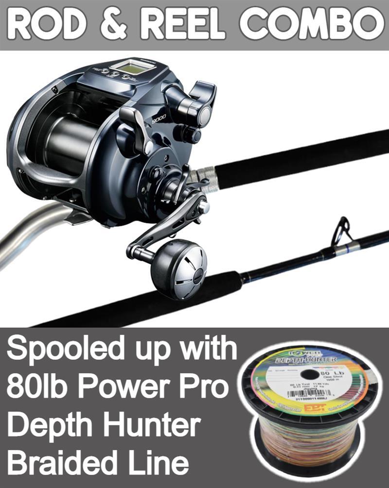 SHIMANO FORCEMASTER ELECTRIC REEL & STATUS BW ELECTRIC ROD COMBO