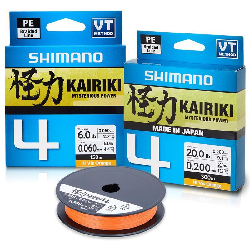 SHIMANO KAIRIKI 4 BRAID LINE 150m ORANGE