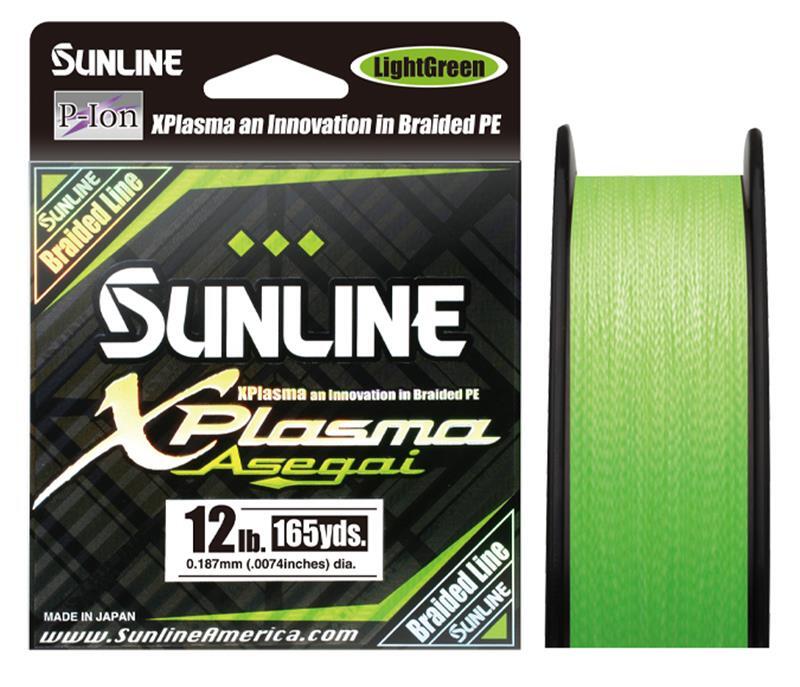 SUNLINE X PLASMA ASEGAI X8 BRAID LINE 330yds GREEN