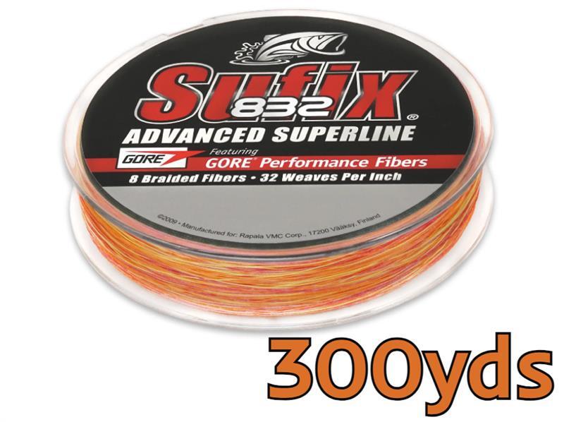 SUFIX 832 BRAID LINE 300yds FIRE CAMO - 6lb