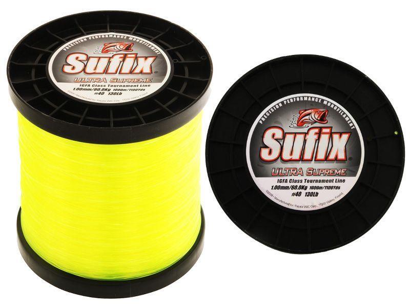 NYLON SUFIX ULTRA SUPREME CLEAR IGFA 1000M - PECHE EN MER - NYLONS ET  TRESSES