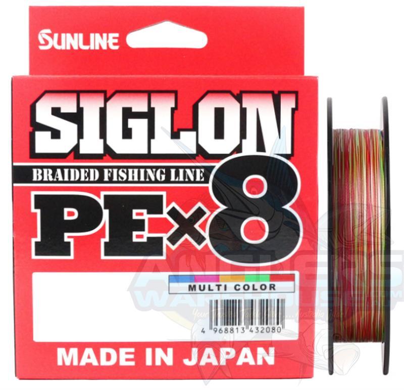 SUNLINE SIGLON PEX8 BRAID LINE 300m MULTI COLOUR