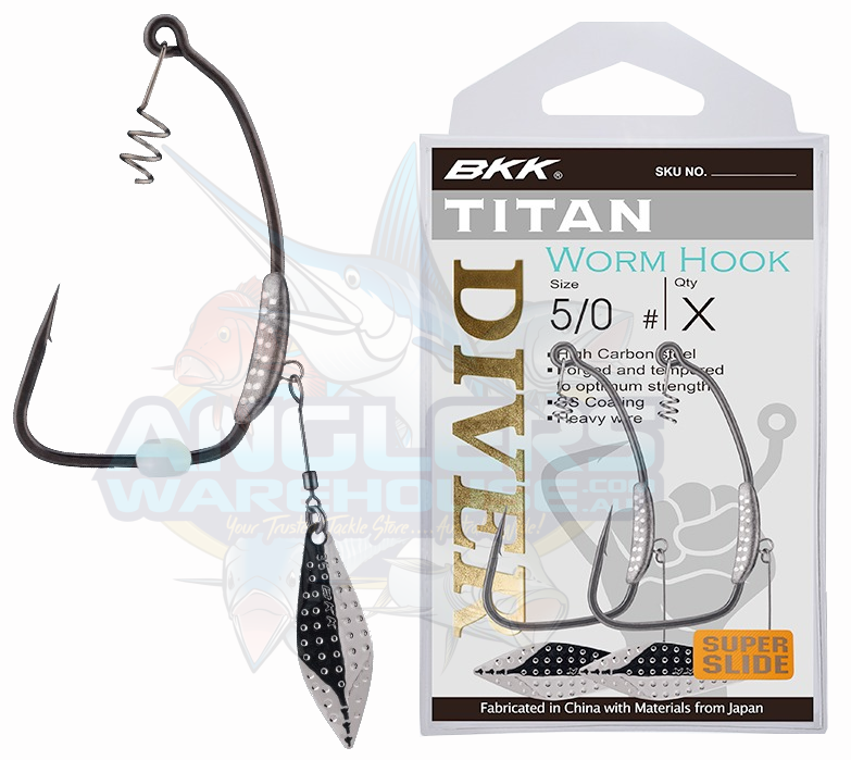 BKK TITAN DIVER WORM HOOK PACK