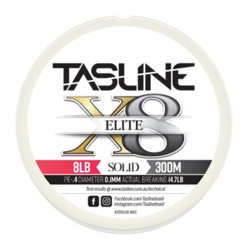 TASLINE ELITE X8 PURE BRAID 300m WHITE