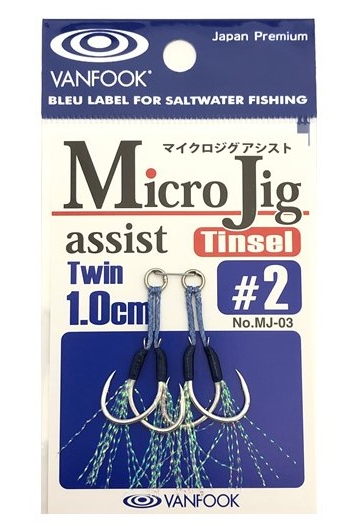 VANFOOK MICRO JIG ASSIST HOOKS TWIN - MJ-03