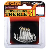 SHOUT CURVE POINT TREBLE 31 HOOKS