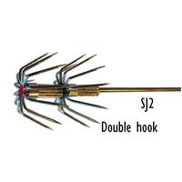 GILLIES METAL SQUID JIG DOUBLE HOOK - 170mm