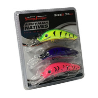 STUMPJUMPER AUSTRALIAN NATIVES 3 LURE VALUE PACK Size 2 - 75mm