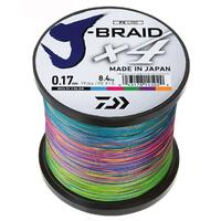 DAIWA J BRAID X4 BRAID LINE 1500m MULTI COLOUR