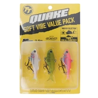 TT QUAKE SOFT VIBE LURE VALUE PACK 50mm