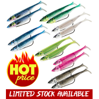 AW FISHING LURE PACK - STORM RIGGED WEEDLESS PLASTICS PACK