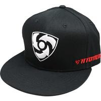 ATOMIC FLAT BRIM CAP - BLACK