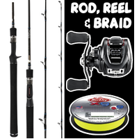 DAIWA TATULA & SAMURAI BAITCAST ROD REEL COMBO