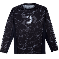 DAIWA SPLASH LONG SLEEVE FISHING JERSEY BLACK