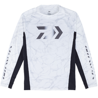 DAIWA SPLASH LONG SLEEVE FISHING JERSEY WHITE