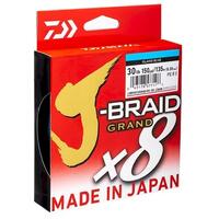 DAIWA J BRAID GRAND X8 BRAID LINE 150yds ISLAND BLUE