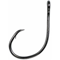 EAGLE CLAW LAZER SHARP LIGHT WIRE OFFSET CIRCLE SEA BLACK HOOK BOX