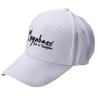 MEGABASS BRUSH LOGO FIELD CAP - WHITE