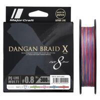 MAJORCRAFT DANGAN X BRAID LINE 300m MULTI COLOUR