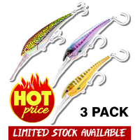 AW FISHING LURE PACK - NOMAD DTX MINNOW 3 PACK