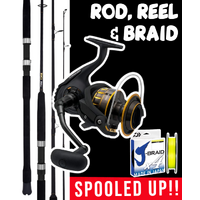 THE JEW LORD ROCK FISHING ROD REEL COMBO