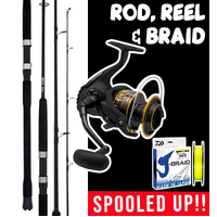 DAIWA OFFSHORE ALLROUNDER SPIN ROD &amp; REEL COMBO