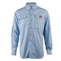 PENN VENTED PERFORMANCE FISHING SHIRT BLUE