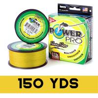 POWER PRO BRAID LINE 150yds YELLOW