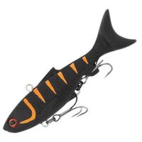 SAMAKI VIBELICIOUS VIBE THUMPER TAIL 70mm - 10.8g LURE Black Snake Orange UV