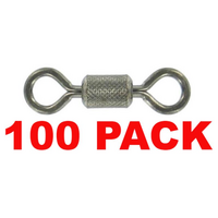 SHOGUN BLACK ROLLING SWIVELS 100 PACK