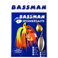 BASSMAN TW SERIES TANDEM SPINNERBAIT LURE 1/4oz