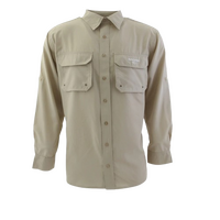 SAMAKI BREEZE MENS VENTED LONG SLEEVE SHIRT BONE