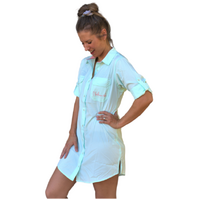 NORTHERN TIDE LADIES SHIRT DRESS AQUA